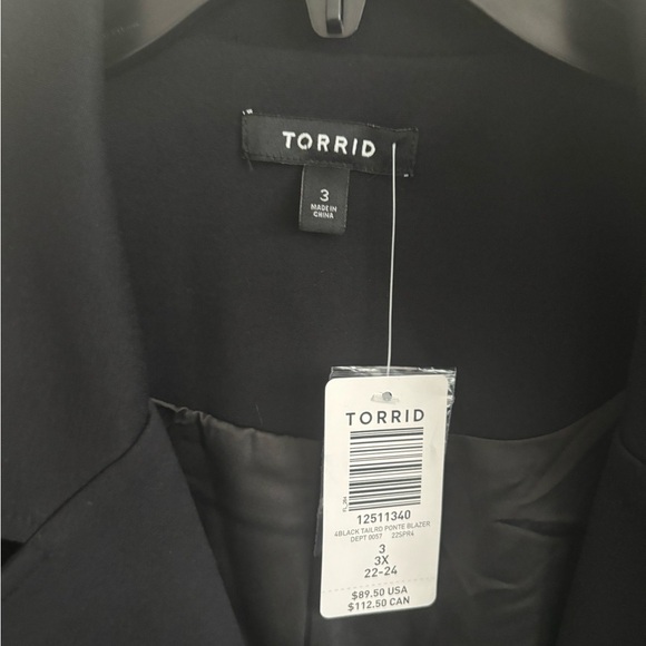 Torrid Blazer women’s 3X Structure Chelsea Studio Luxe Ponte Minimalist Career - Picture 6 of 6